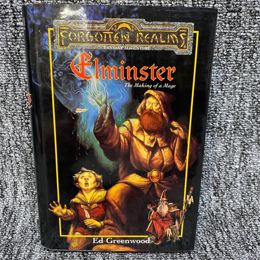 TSR Forgotten Realms Elminster The Making of a Mage Hardcover Black First Print